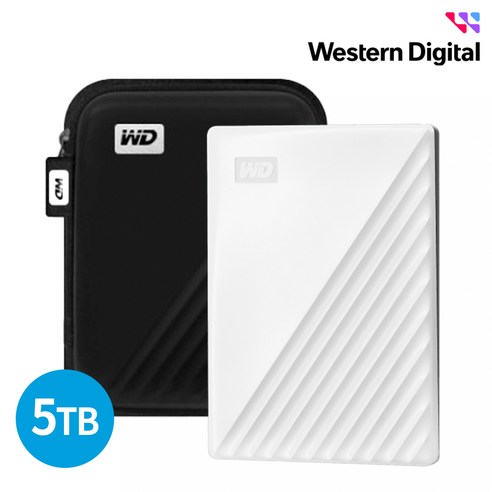 WD NEW My Passport Gen3 외장하드, 5TB, 화이트