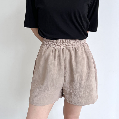 버뮤다팬츠 5부버뮤다팬츠 린넨반바지 여성용 4부