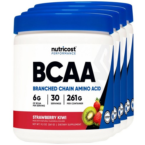 뉴트리코스트 BCAA 스트로베리 키위 맛, 261g, 4개