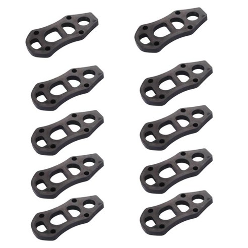 Retemporel 10 개 스케이트 보드 가스켓 서핑 브리지 패드 Cx7 Pu 가스켓 충격 패드 10Mm 블랙, 검은 색