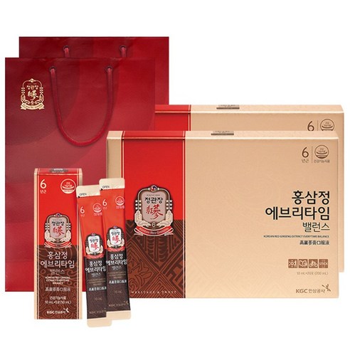 정관장 홍삼정 에브리타임밸런스 10ml, 40개 – 품질과 효능을 함께한 홍삼정