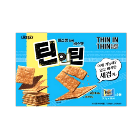 하늘처럼 틴인틴 비스켓 9p, 200g, 1개