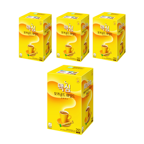 맥심 모카골드 250T, 250개, 4박스