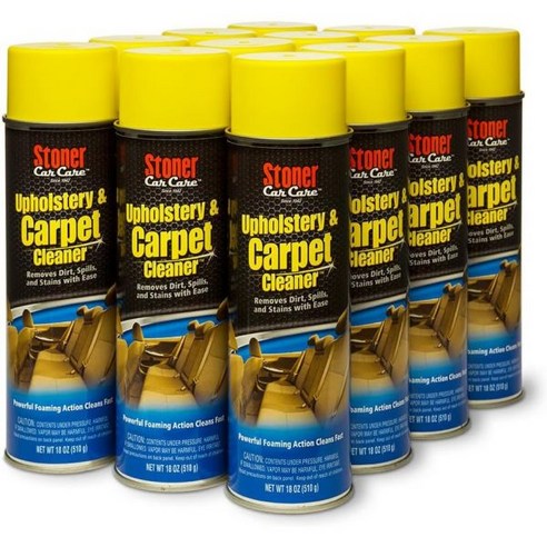 Car Care 91144-12PK 18-Once Upholstery and Carpet Cleaner Spray for interior Carcare 강력한 발포 작용으로 거