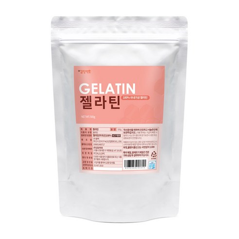 갑당약초 젤라틴 가루 분말, 500g, 2개