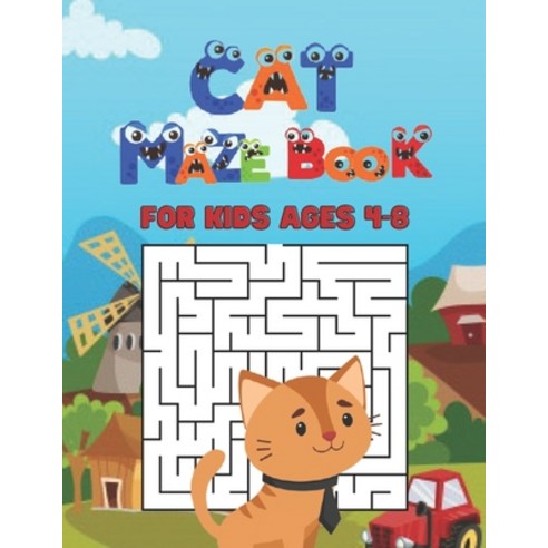 Cat Maze Book For Kids Ages 4-8 Paperback, Independently Published, English, 9798732620368