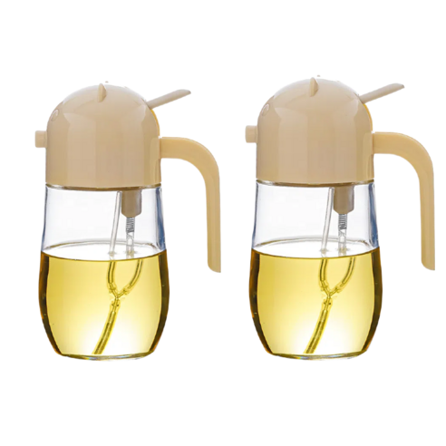 DAOGE 오일병 자동개폐 2in1 오일스프레이 스프레이공병 580ml, 8개