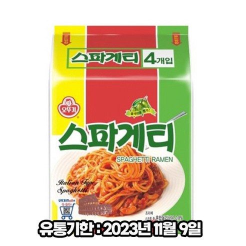 오뚜기 스파게티 봉지라면, 150g, 4개