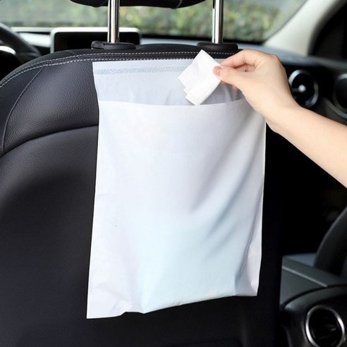 간편 부착식 차량용 쓰레기 봉투 1장, 봉투1장, 1개 차량쓰레기봉투