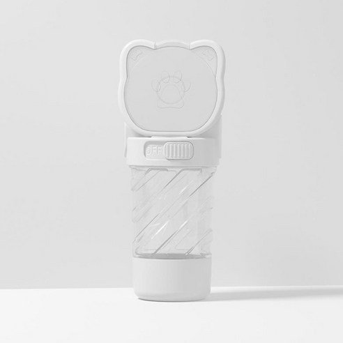 델라무드 강아지 3in1 멀티 휴대용 물병, 흰색, 1개