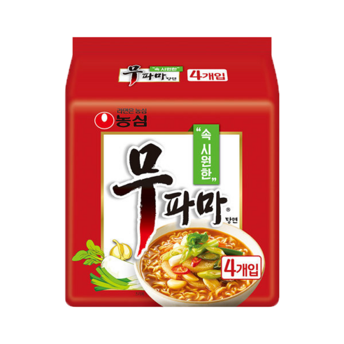 농심 무파마 봉지면 122g x4개입, 4개