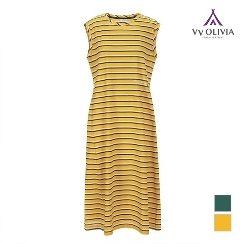 올리비아로렌 [비비올리비아] 스트라이프 민소매 원피스 VVBOAWM6116