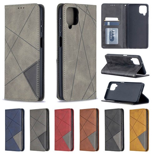 CaseDance 삼성 갤럭시A12 방진 가죽 지갑 케이스 Samsung Galaxy A22 A32 A42 A52S A72 Case 카드/마그네틱/내진/킥스탠드/안티 스크래치