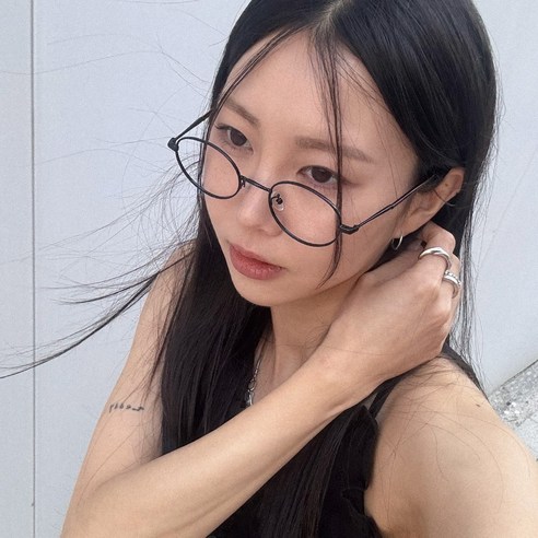 스타일호른 가빈 편광 선글라스, C7 블랙투명+블랙 안경 Best Top5 14 타원형 가벼운 메탈 안경 긱시크 패션 자외선차단 안경테