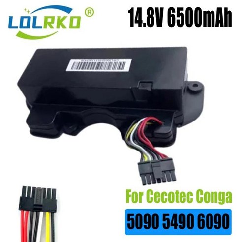 CONGA NIT 지능형 팩 모델 100 로봇 5490 148V 5090 12800mAh 걸레질 6090 Netease 제조 신제품 배터리 CECOTEC, 5) 12800mAh