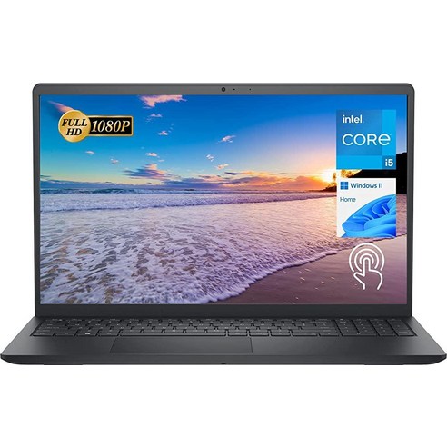 Dell Inspiron 15 3511 노트북 15.6인치 FHD 터치스크린 인텔 코어 i5-1035G1 16GB RAM 512GB PCIe NVMe M.2 SSD SD, 단일, 단일