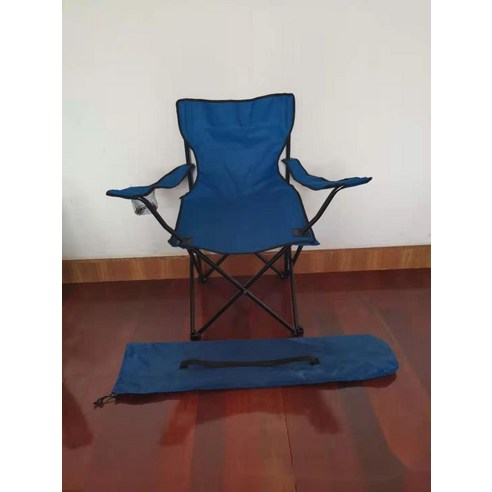 옥외 접이 의자 휴대용 낚시 의자 모래사장 의자 정원 옥외 휴현 의자 팔걸이 의자, 1 건, 파란색