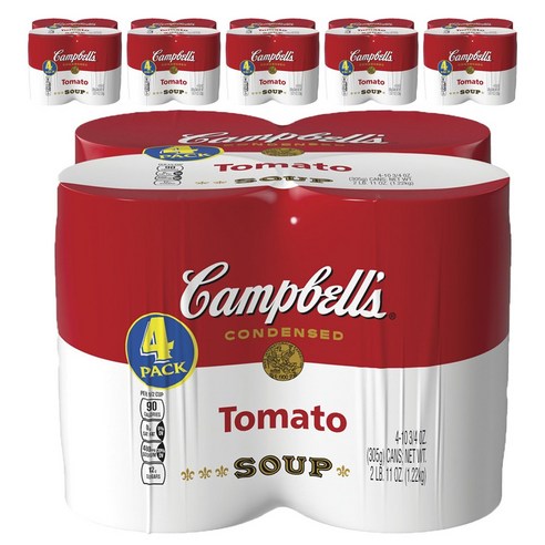 캠벨스 컨덴스드 토마토 수프 4개입, 1.22kg, 6개