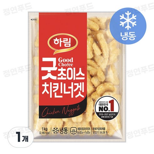 원하프치킨너겟(S)1kg/하림총알배송, 1kg, 1개 - 후라이드치킨/너겟 | 쿠팡