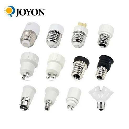 변환기 자리 한 110V220V GU10 lampholders 램프 G9 홀더 대 LED E27 어댑터 소켓 E12 전구에 1PCS B22 E14 AC 빛 옥수수 할로겐, 4)E27 To B22