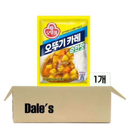 데일즈기획 오뚜기 분말 카레 순한맛, 100g, 1개