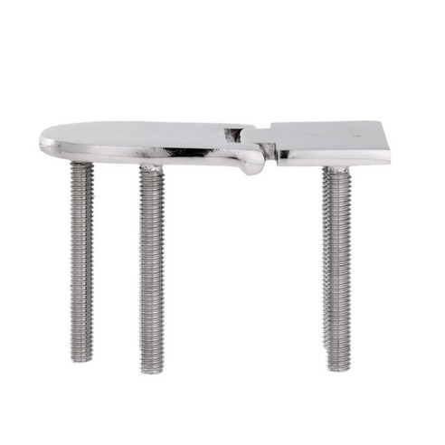 유니버설 76 x 40mm 316 스테인레스 스틸 보트 캐비닛 윈도우 도어 요트 마린 힌지 나사 하드웨어, 실버, 76x40mm