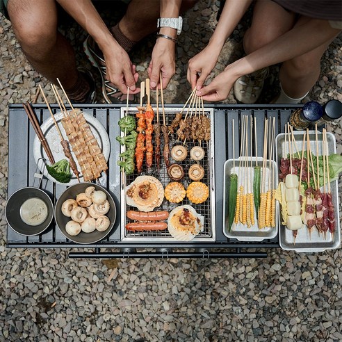 블랙 컬러의 품격, 네이처하이크 IGT 올블랙 접이식 테이블