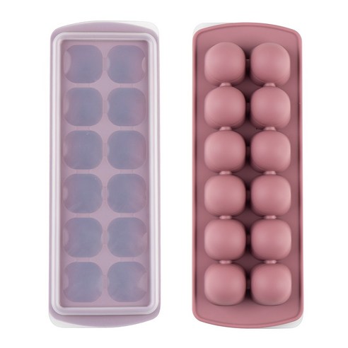 실리가든 실리콘 아이스트레이 얼음틀 캡슐 12구/2P, 오트밀