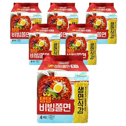 풀무원 탱탱쫄면 4개입, 123g, 24개