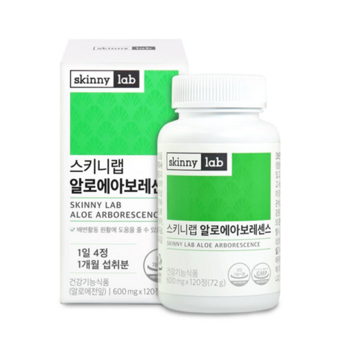 스키니랩 알로에 아보레센스 플러스, 120정, 1개