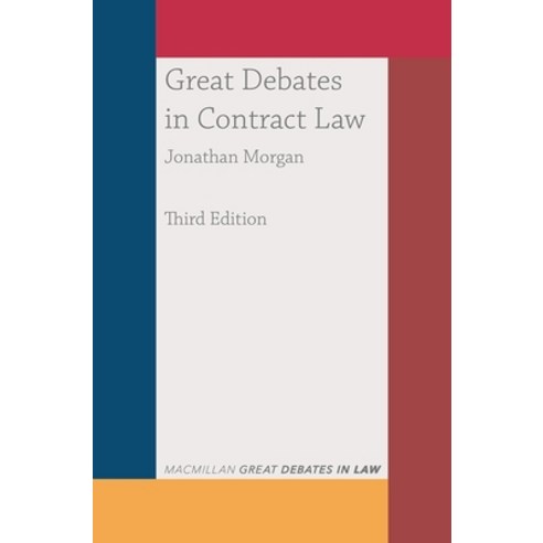(영문도서) Great Debates in Contract Law Paperback, Red Globe Press, English, 9781352009989
