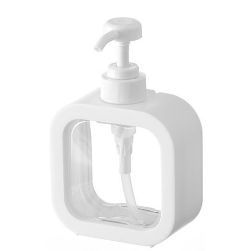 더이쁨 사각 투명용기 500ml, 화이트, 2개