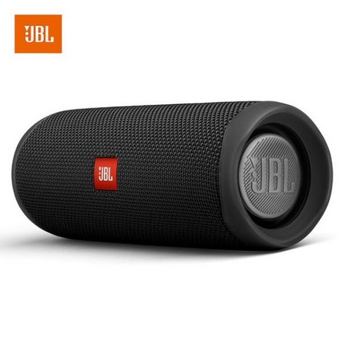 100% 원래 JBL 플립 5 블루투스 스피커 미니 휴대용 IPX7 방수 무선 야외 스테레오베이스 음악, 1.Black, .Black