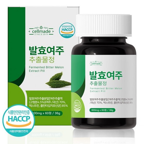 발효여주 추출분말 국내산 여주정 HACCP 인증 발효여주추출물정 60정, 36g, 1개