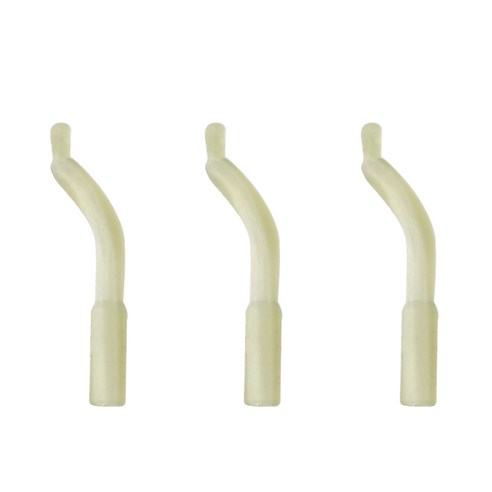 Xzante 50 개 22mm 잉어 낚시 후크 슬리브 튜브 헤어 장비 라인 얼라이너 소프트 pe 안티 엉킴 태클 액세서리, 연한 초록색