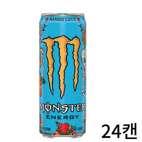 몬스터에너지 망고로코 355ml 12캔 에너지드링크 음료, 12개