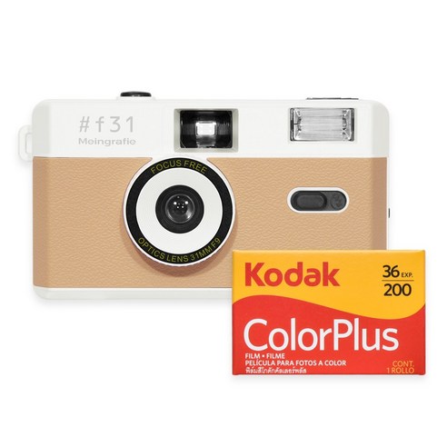 추억을 담는 캔버스: 마인그라피 f31 필름 카메라와 코닥 필름 세트, 아날로그 감성을 다시 깨우다 다회용필름카메라