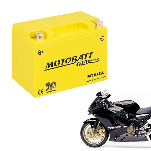 모토뱃젤 오토바이배터리 MTX12 12V 12AH YTX12-BS YTX14-BS 밧데리, BMW F800GS, 1개