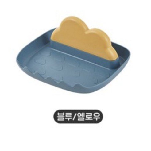 인사이드 냄비뚜껑거치대 국자받침대 조리도구받침대, 블루/옐로우, 1개