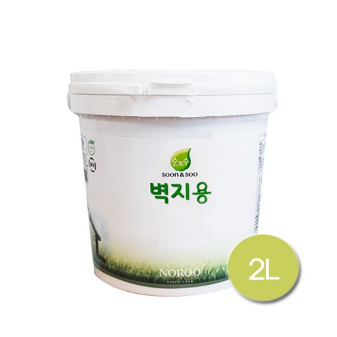 노루페인트 순 앤 수 항균 페인트 벽지용 2L, 크림화이트, 1개