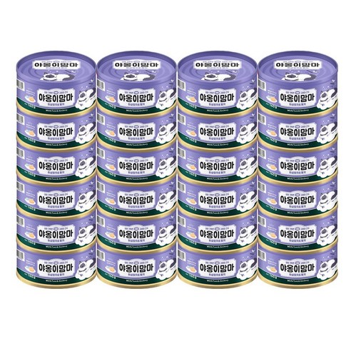 야옹이맘마 고양이 습식 간식 캔, 흰살참이와 멸치 (160g), 160g, 24개
