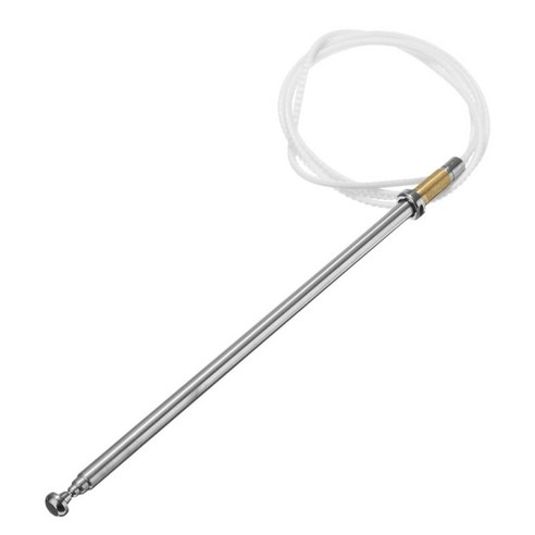 AM FM 무선 전원 안테나 Mast 케이블 W124 W126 W201 C107, 실버, 스테인레스 스틸