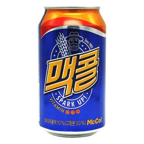 일화 맥콜 350ml (뚱캔) 탄산음료 음료수, 48개