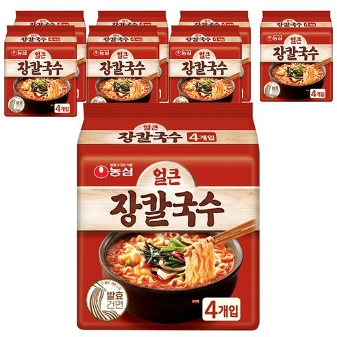농심 얼큰 장칼국수 봉지 라면, 64개