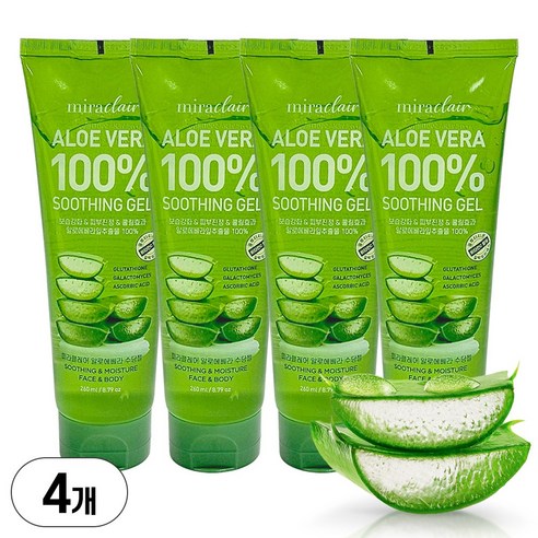 미라클레어 알로에베라 순도100% 수딩젤 리뷰 알로에베라수딩젤