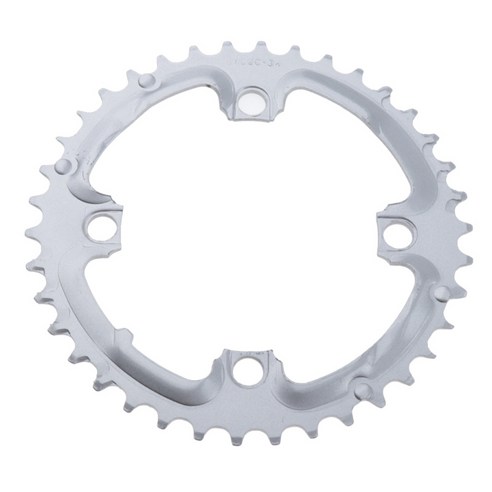 1 조각 자전거 체인 링 104mm BCD 단일 속도 체인 링 38T, 실버, 설명
