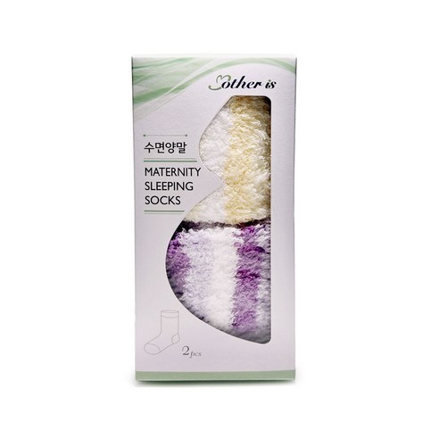 마더이즈 국내생산 임산부 수면양말 2켤레 색상랜덤