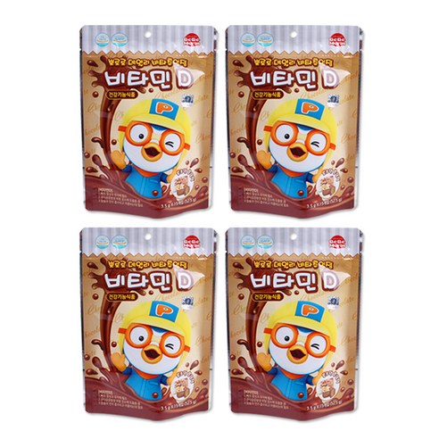 뽀로로 데일리 비타츄잉정 초코맛, 4세트