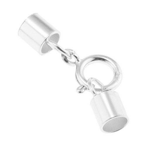 코드 엔드 캡 걸쇠 보석 925 스털링 실버 보석 찾기 용품 1mm-3mm, 3mm, 5mm