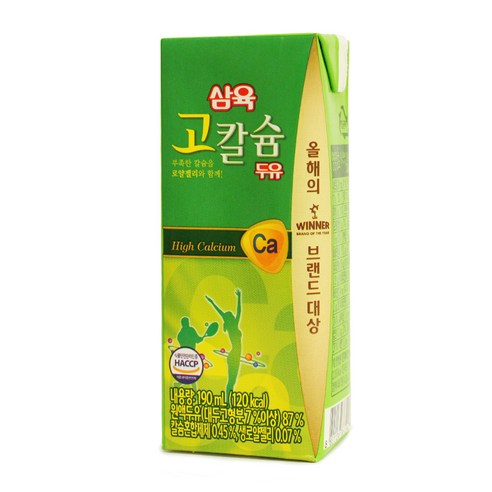 삼육두유 고칼슘두유, 190ml, 96개